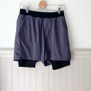 Zella Men's Small Training Black & Blue Athletic Shorts